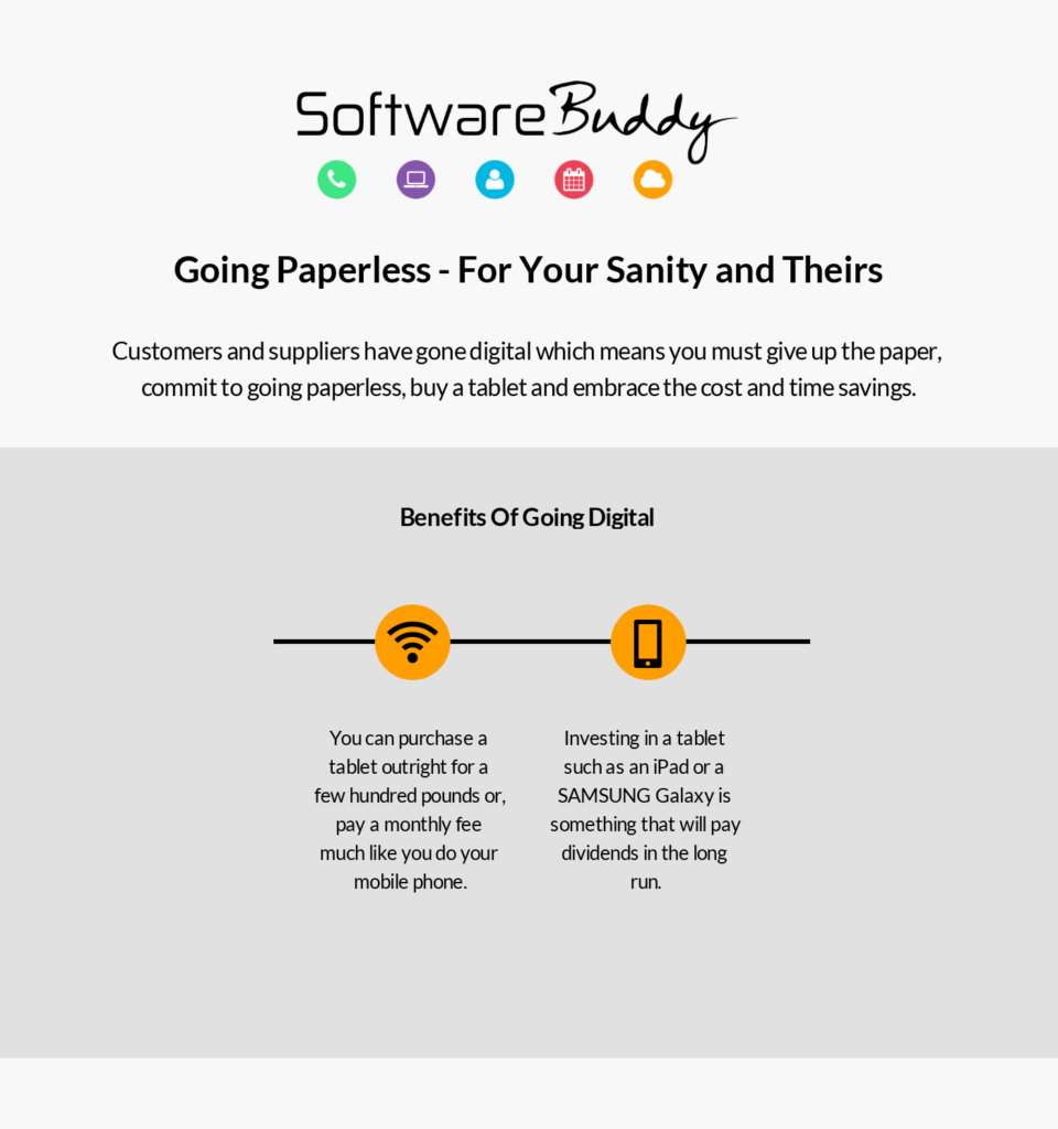 Software Buddy - Going paperless - inforgraphic 2