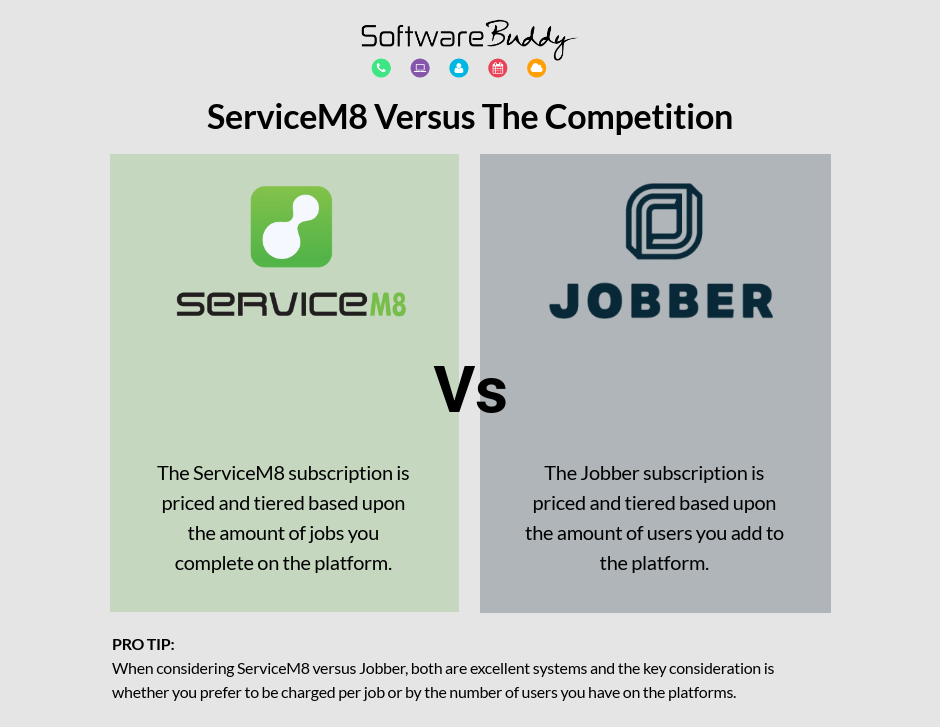 ServiceM8 versus the Competition 1