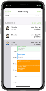 ServiceM8 8.0 Booking Preview on App